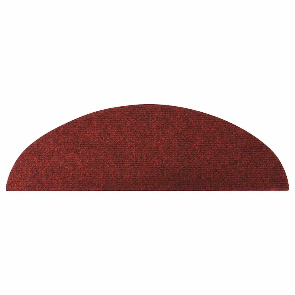 136392 vidaXL Stair Mats Self-adhesive 15 pcs 56x17x3 cm Red