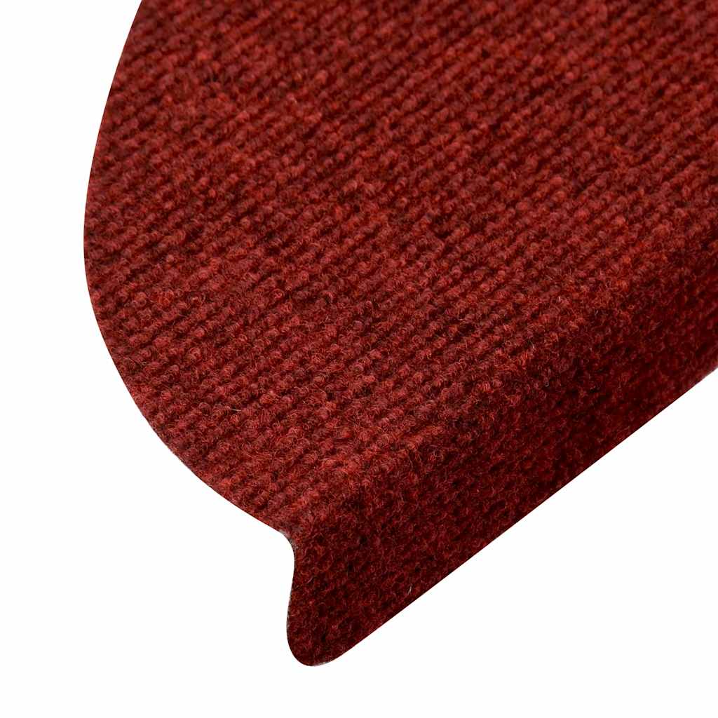 136392 vidaXL Stair Mats Self-adhesive 15 pcs 56x17x3 cm Red