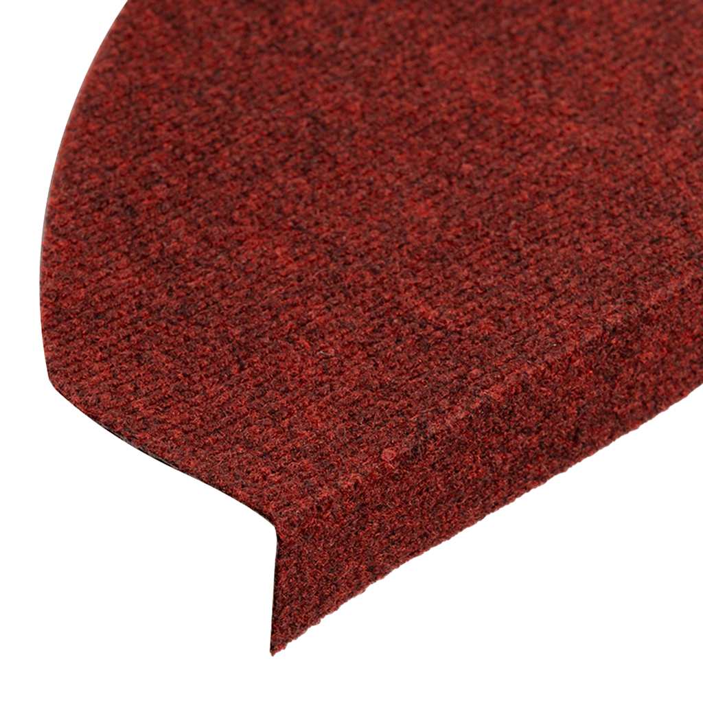136398 vidaXL Stair Mats Self-adhesive 15 pcs 65x22,5x3,5 cm Red