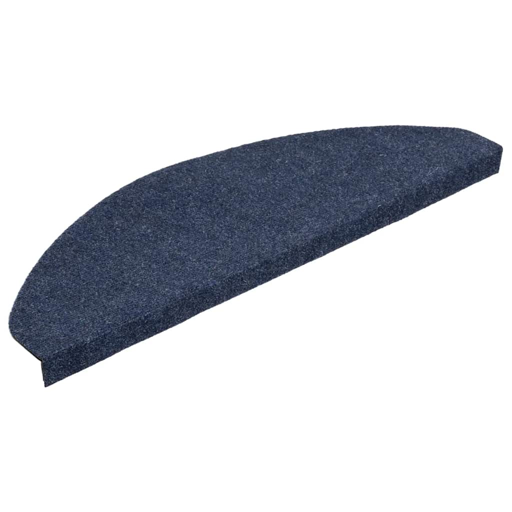 136399 vidaXL Stair Mats Self-adhesive 15 pcs 65x22,5x3,5 cm Blue