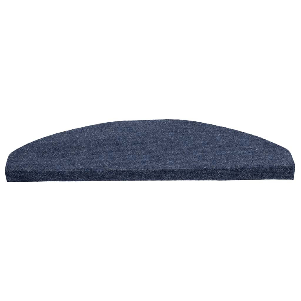 136399 vidaXL Stair Mats Self-adhesive 15 pcs 65x22,5x3,5 cm Blue