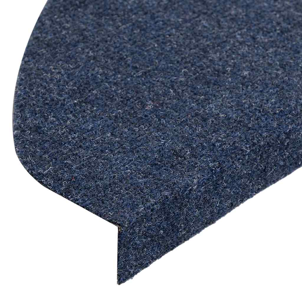 136399 vidaXL Stair Mats Self-adhesive 15 pcs 65x22,5x3,5 cm Blue