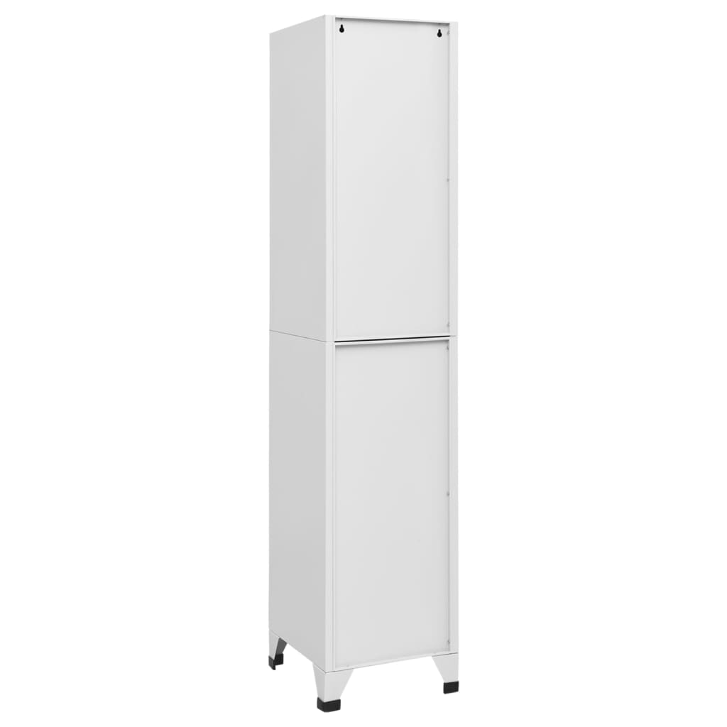 Locker Cabinet Light Grey 38x40x180 cm Steel