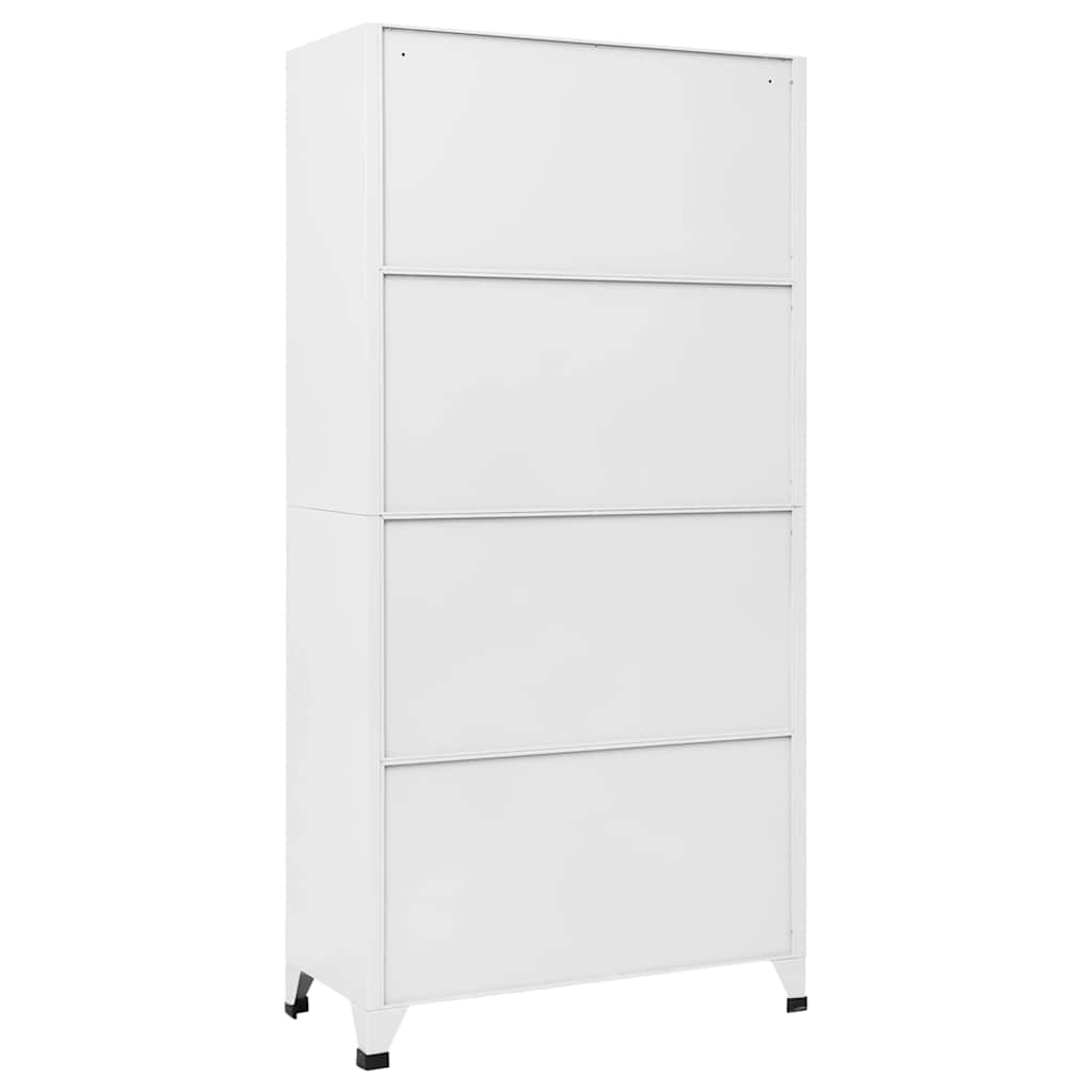 Locker Cabinet Light Grey 90x40x180 cm Steel