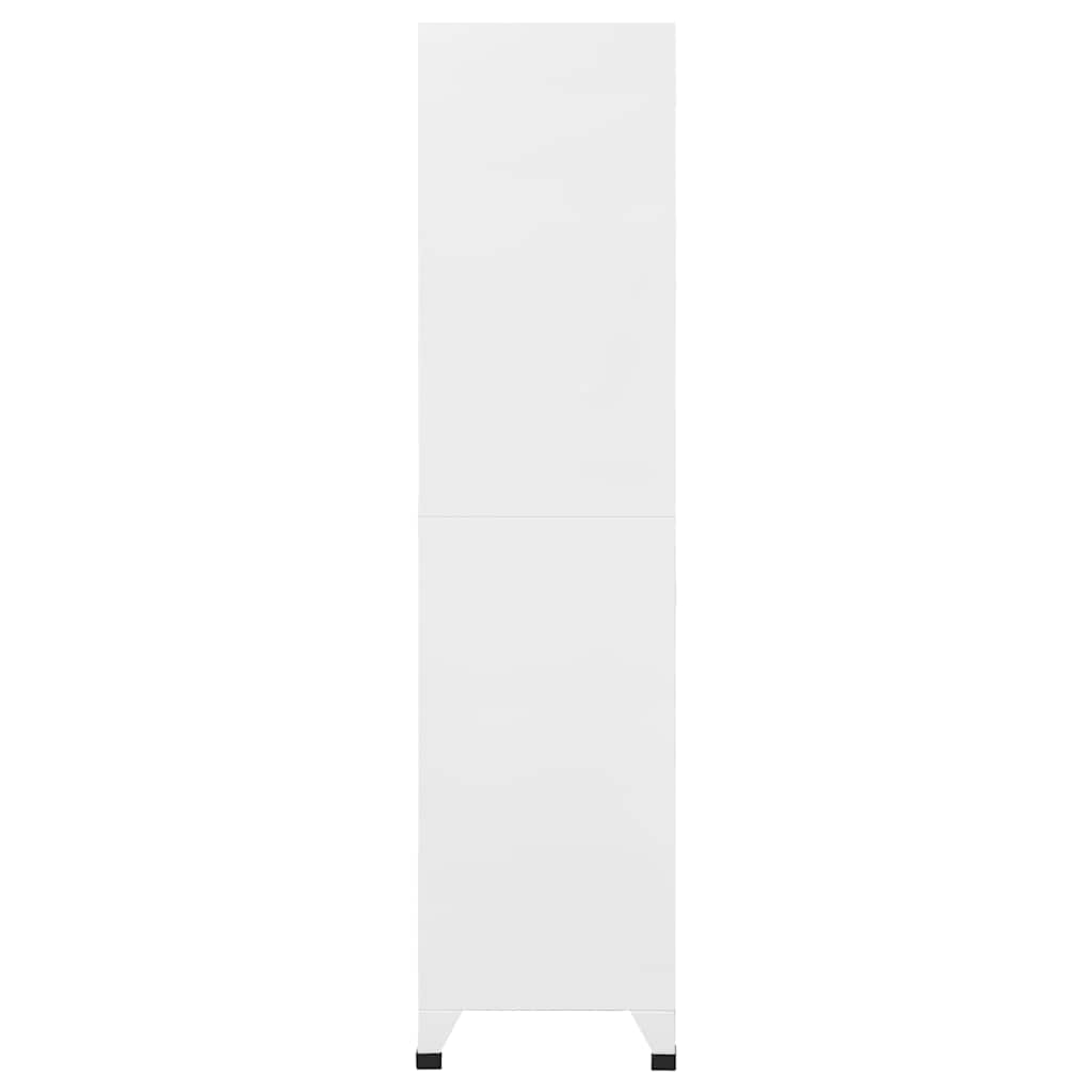 Locker Cabinet Light Grey and Dark Grey 90x40x180 cm Steel
