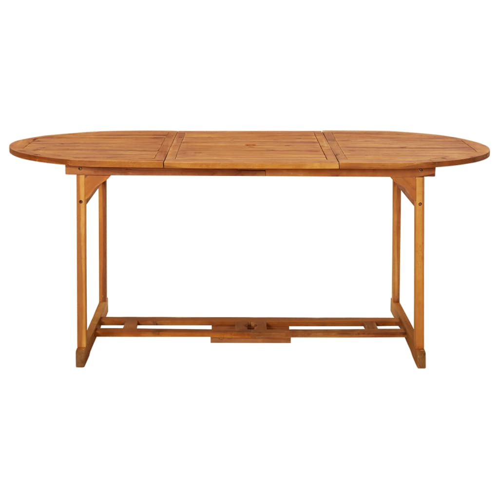 Dining Set | Natural Acacia | Solid Acacia Wood | 7 pieces |  Foldable