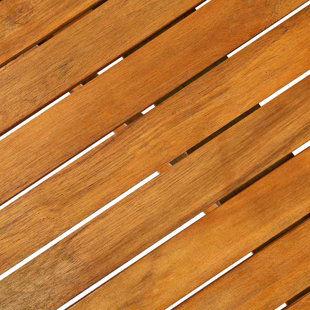 Dining Set | Natural wood | Solid acacia wood | Large | Foldable