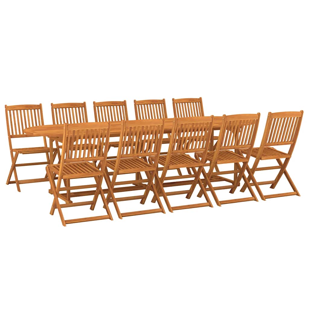 Dining Set | Wood | Solid Acacia Wood | Large | Foldable