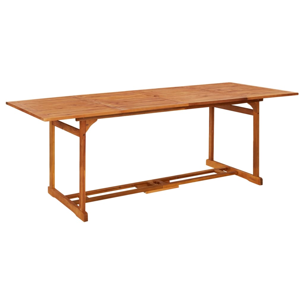Dining Set | Acacia Wood Tone | Solid Acacia Wood | 9 Piece Set