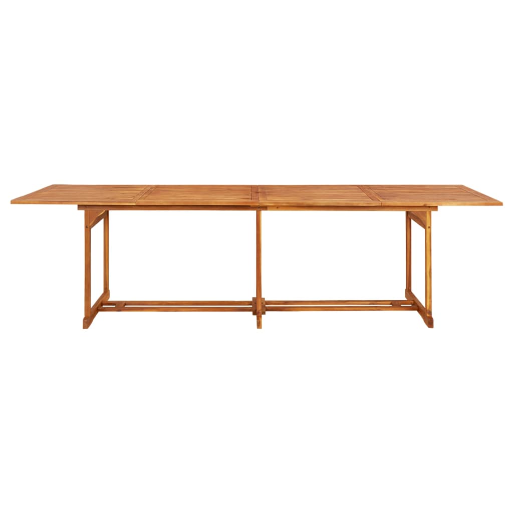 Dining Set | Wooden Brown | Solid Acacia wood | 13 Piece Set | Foldable