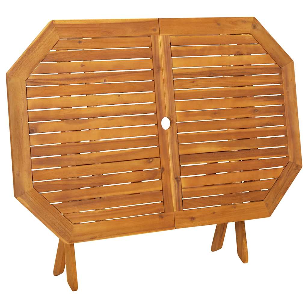 Dining Set | Natural Wood | Solid Acacia Wood | 5 Piece Set |  Foldable