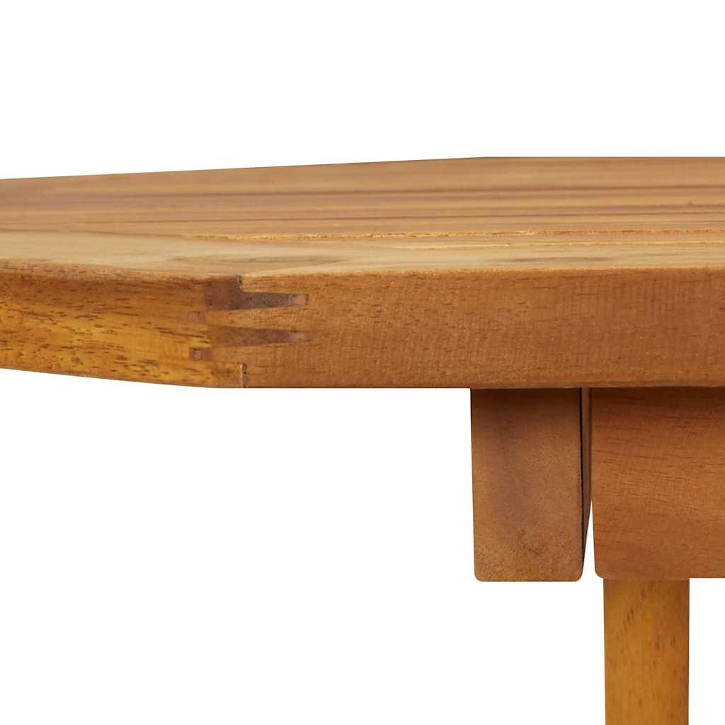 Dining Set | Natural Wood | Solid Acacia Wood | 5 Piece Set |  Foldable