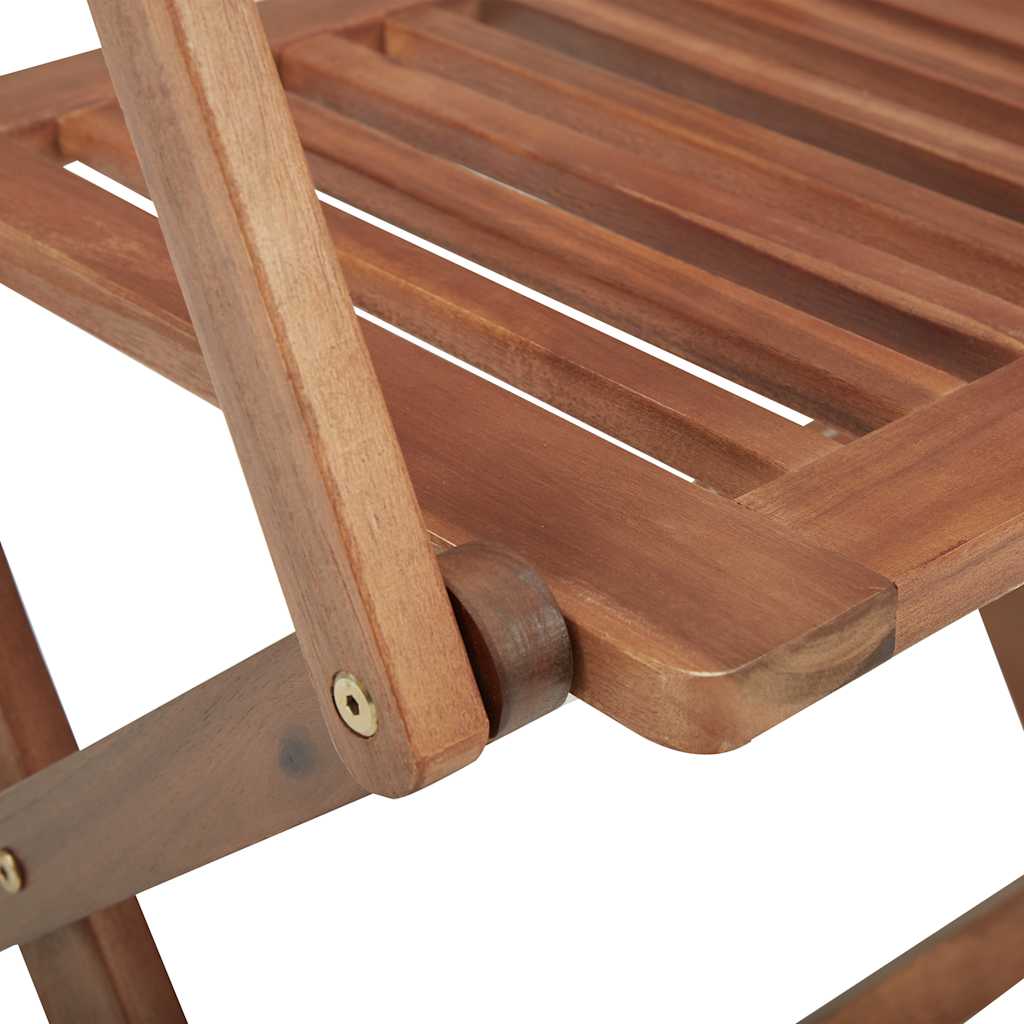 Dining Set | Natural Wood | Solid Acacia Wood | 5 Piece Set |  Foldable