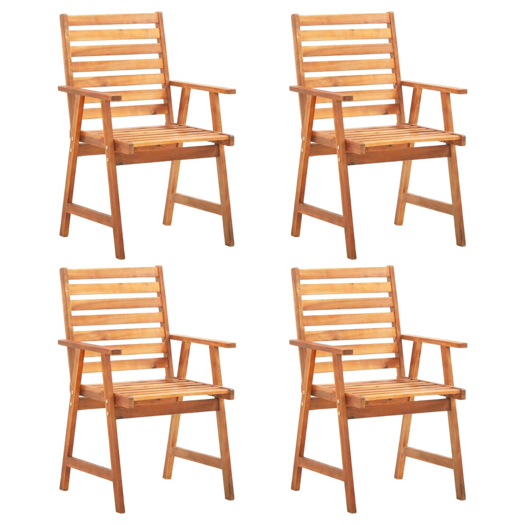 vidaXL 5 Piece Garden Dining Set Solid Wood Acacia