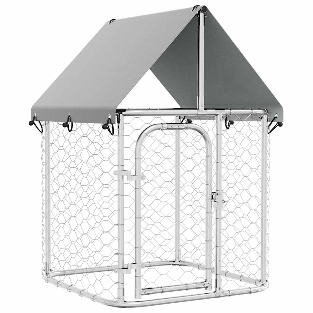 Outdoor Dog Kennel with Roof 100x100x150 cm