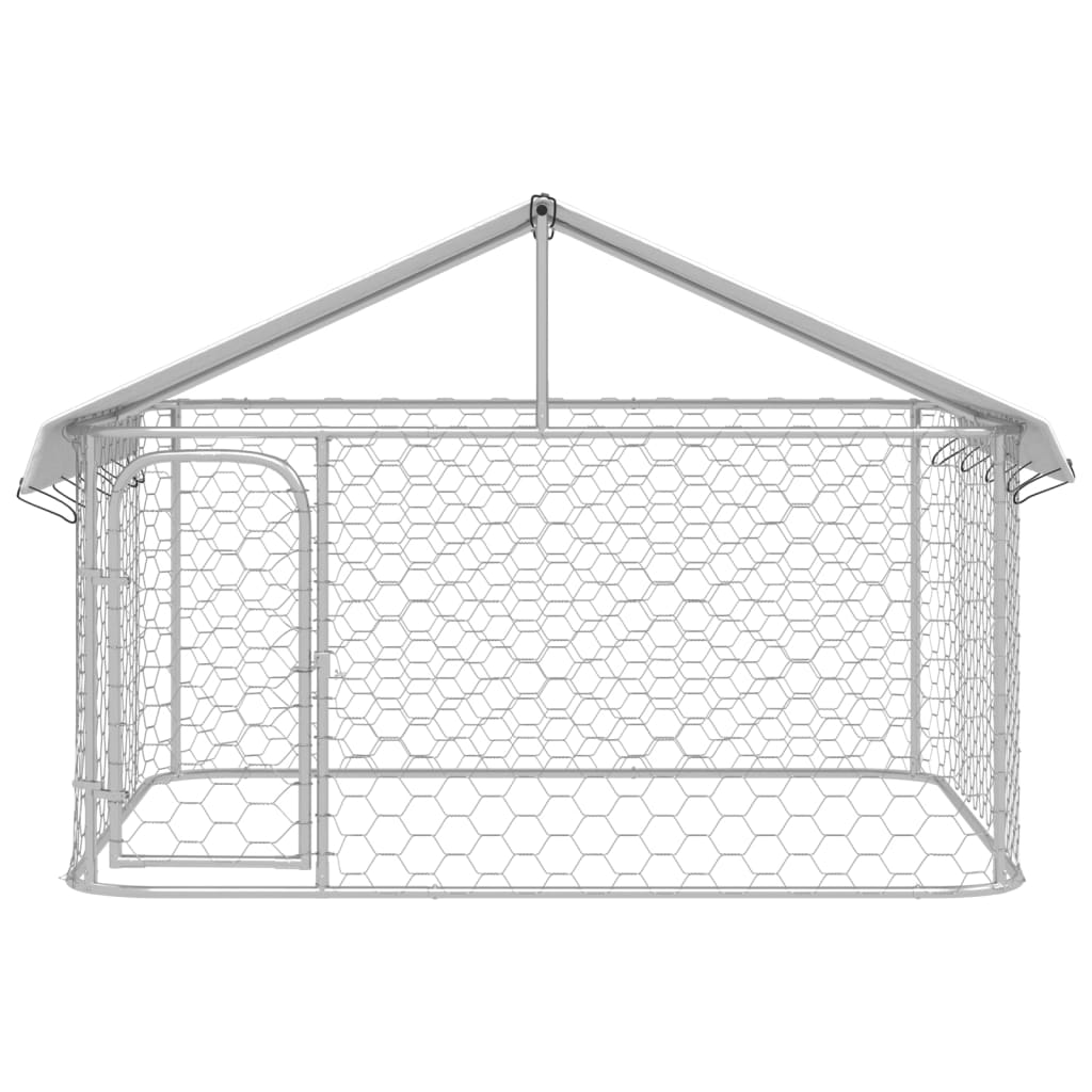 vidaXL Outdoor Dog Kennel with Roof 200x200x150 cm