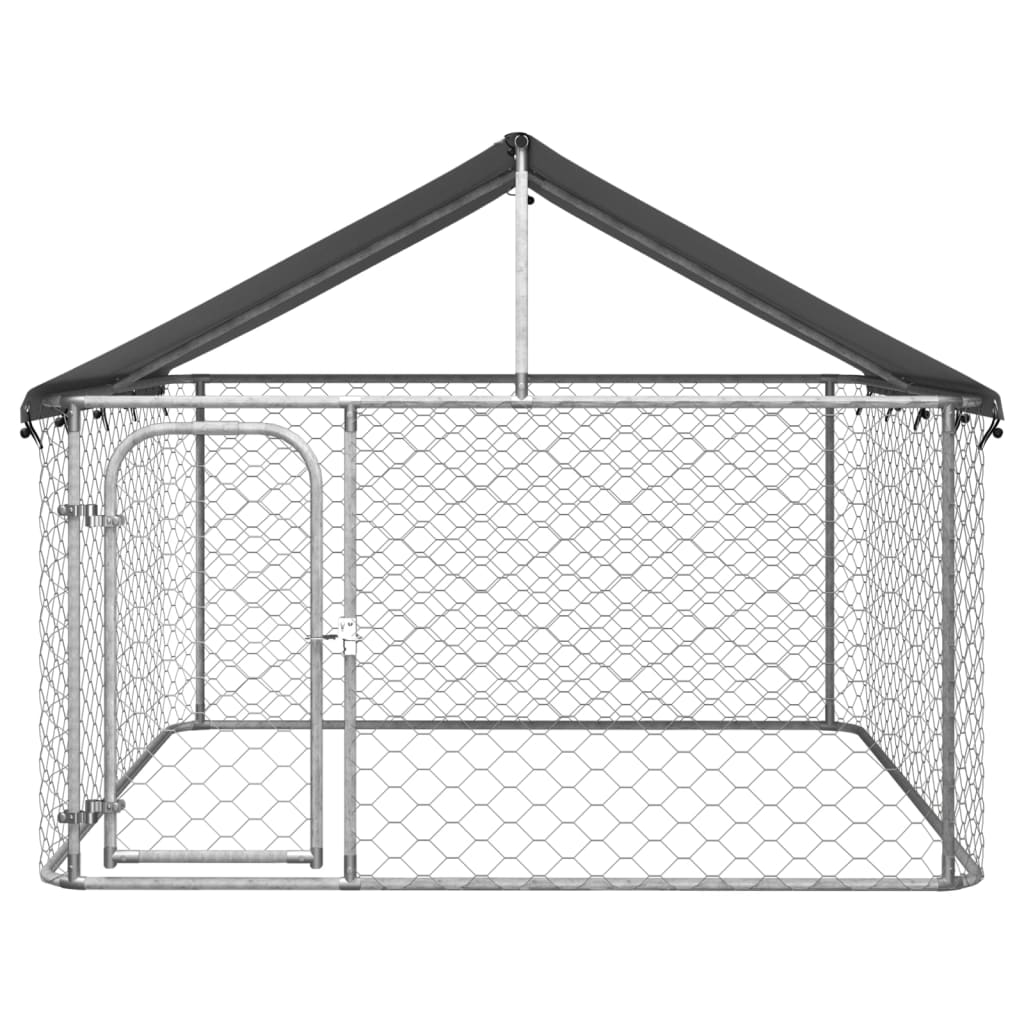 vidaXL Outdoor Dog Kennel with Roof 200x200x150 cm