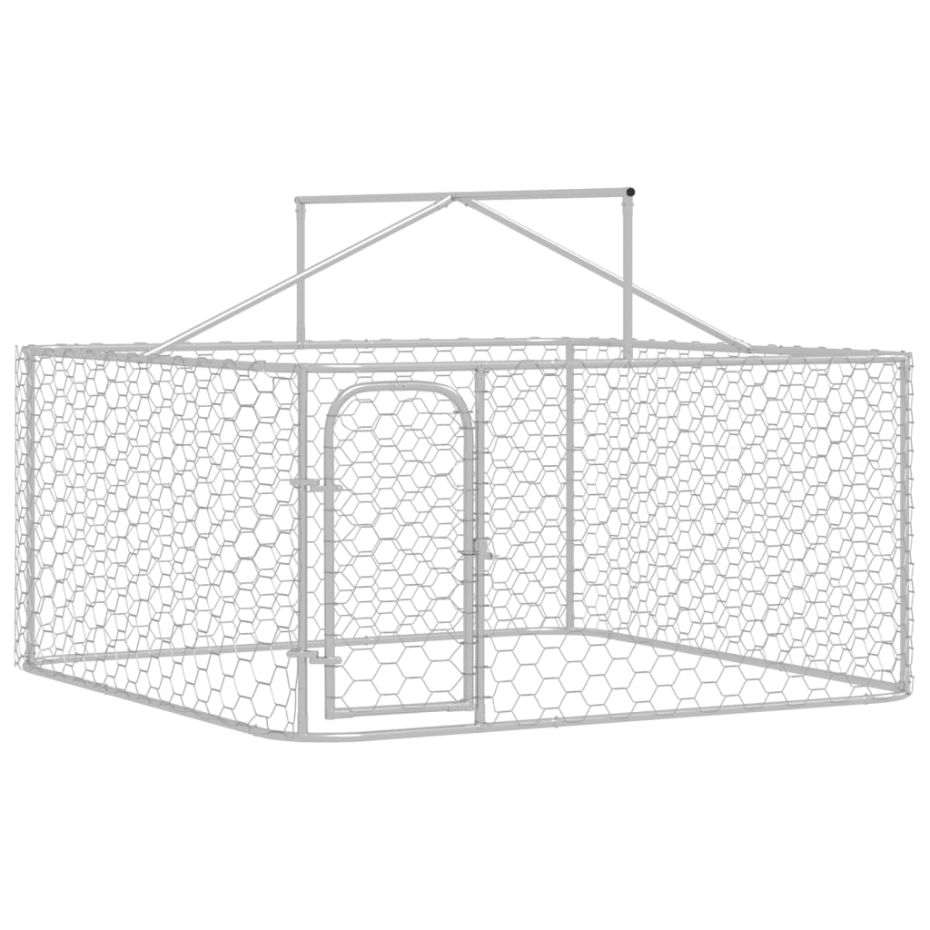 vidaXL Outdoor Dog Kennel with Roof 200x200x150 cm