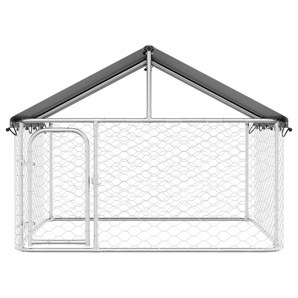 Outdoor Dog Kennel with Roof 200x200x150 cm