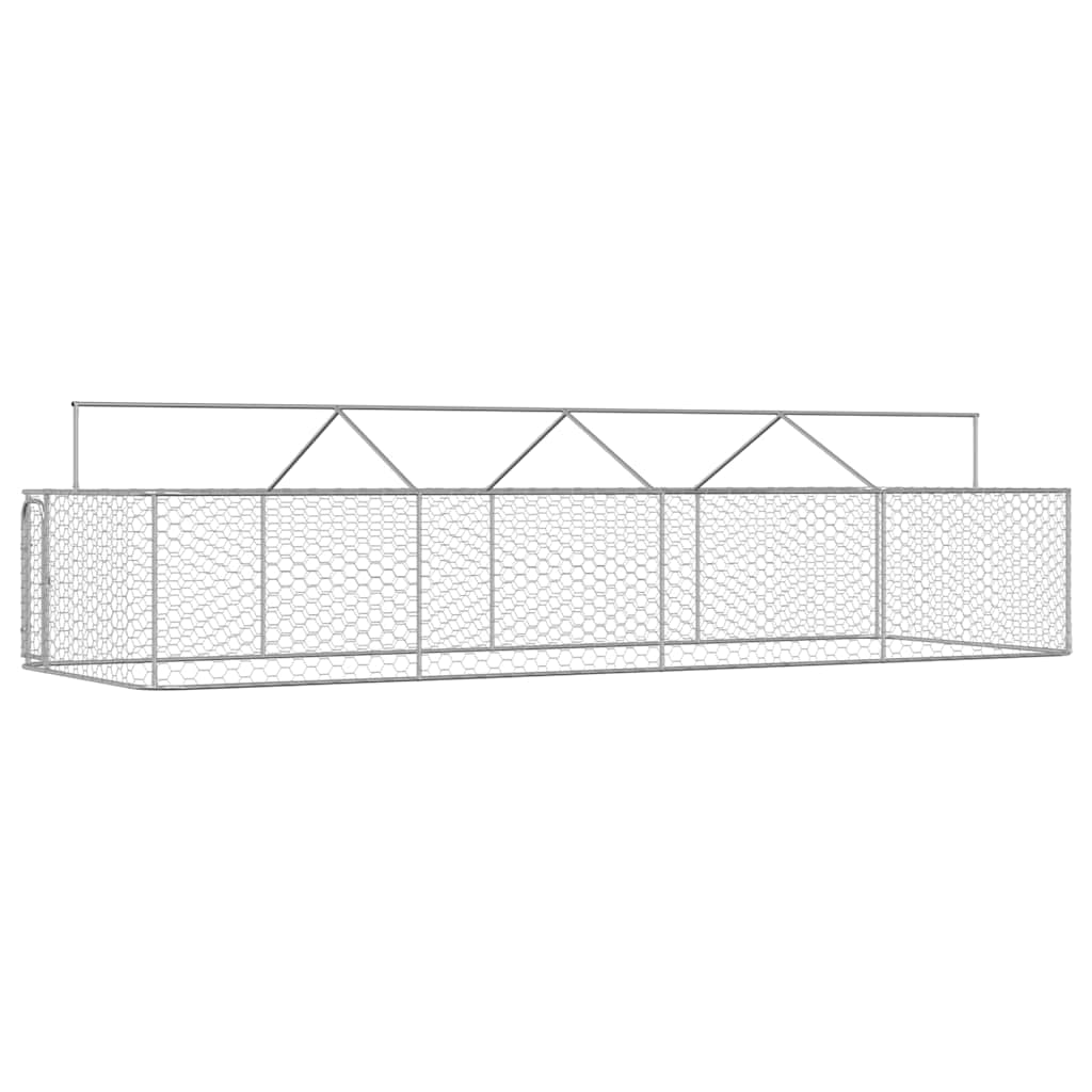 vidaXL Outdoor Dog Kennel with Roof 600x200x150 cm