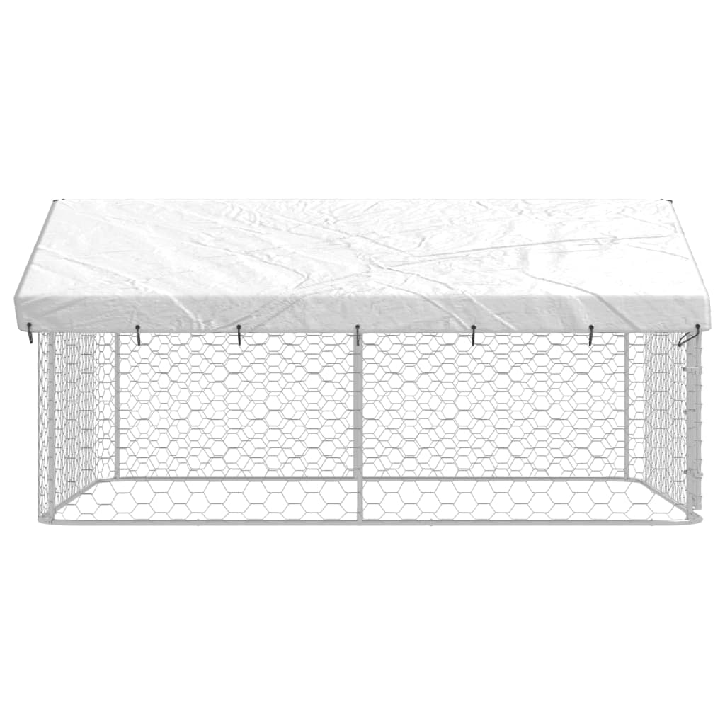 vidaXL Outdoor Dog Kennel with Roof 300x300x150 cm