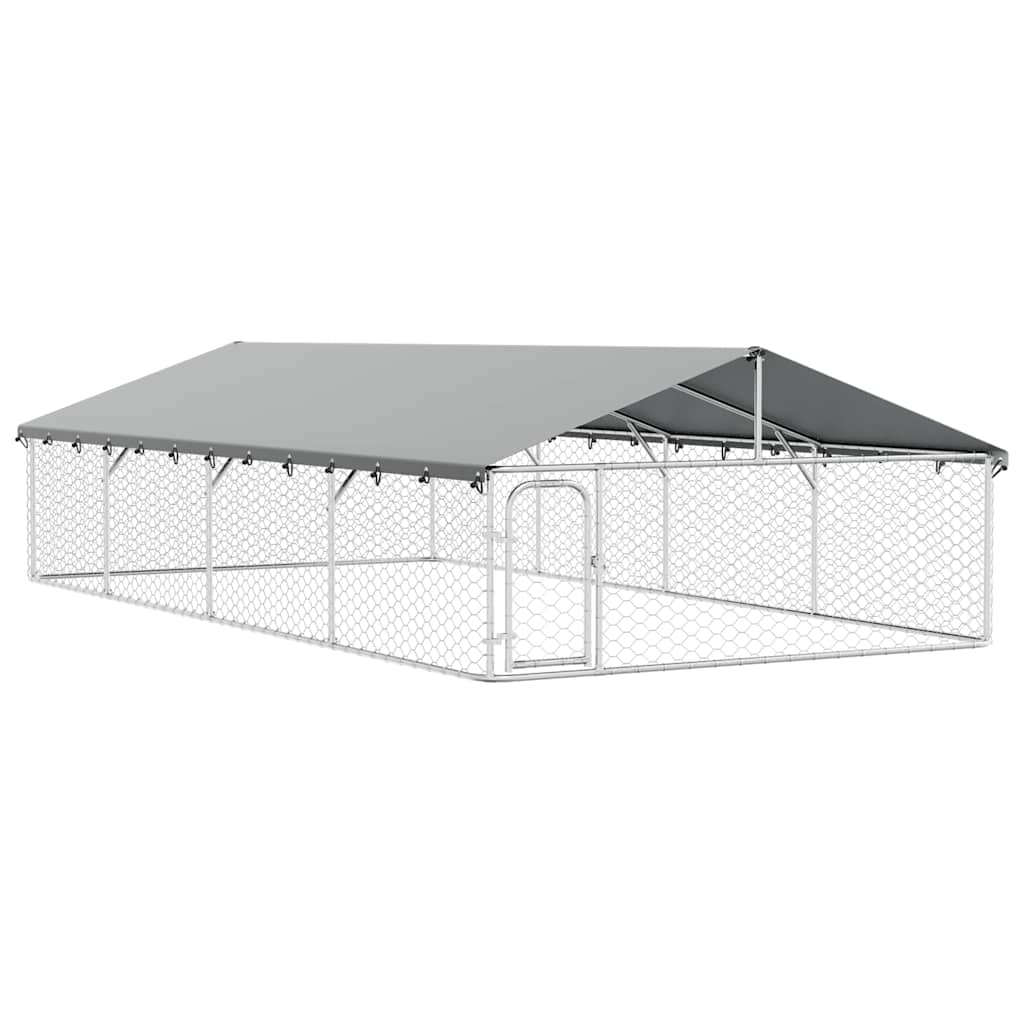 Outdoor Dog Kennel with Roof 600x300x150 cm