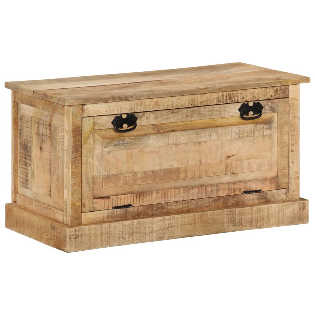 Shoe Storage Bench | Natural Wood | Solid Mango Wood | Medium