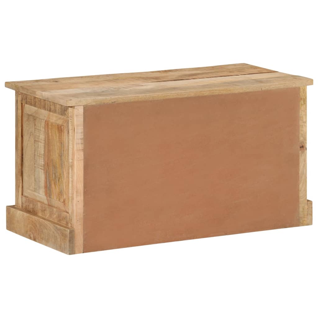 Shoe Storage Bench | Natural Wood | Solid Mango Wood | Medium