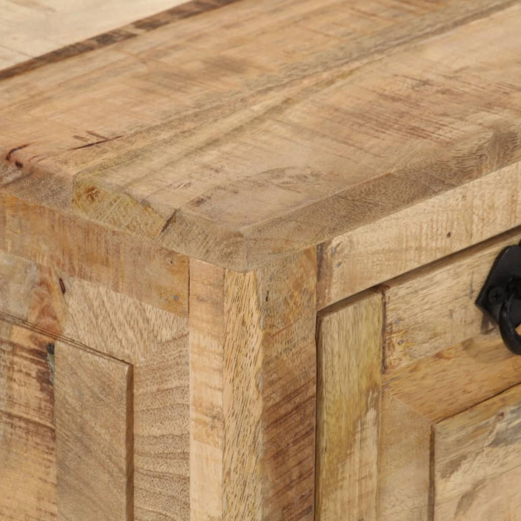 Shoe Storage Bench | Natural Wood | Solid Mango Wood | Medium