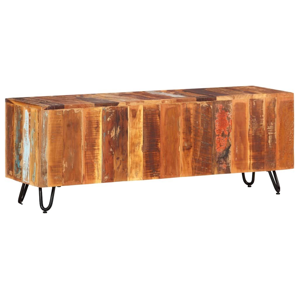337842 vidaXL TV Cabinet 110x30x40 cm Solid Wood Reclaimed