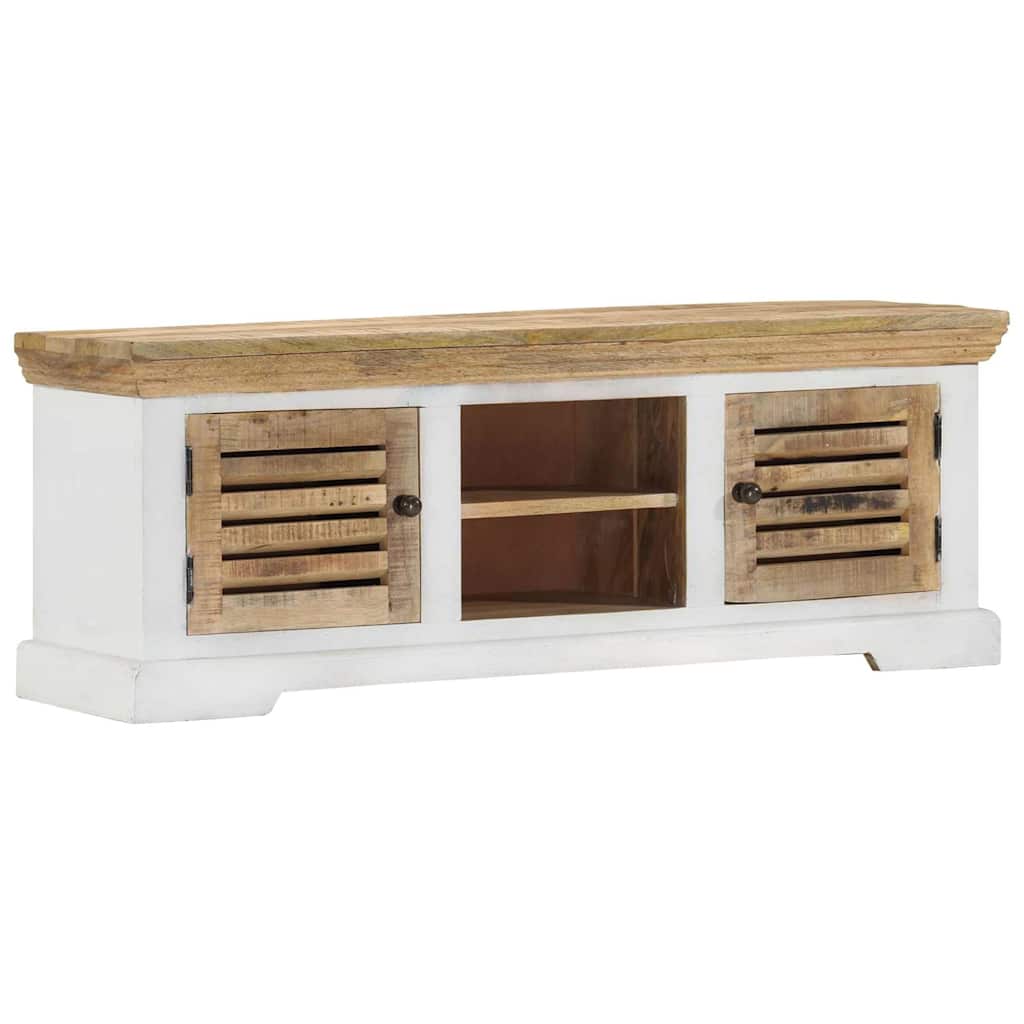 337848 vidaXL TV Cabinet 110x30x40 cm Solid Wood Mango