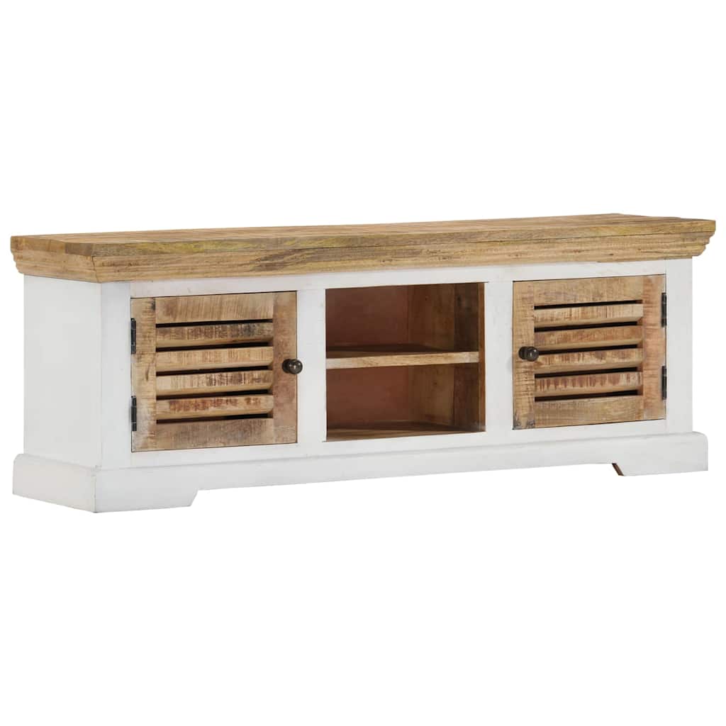 337848 vidaXL TV Cabinet 110x30x40 cm Solid Wood Mango