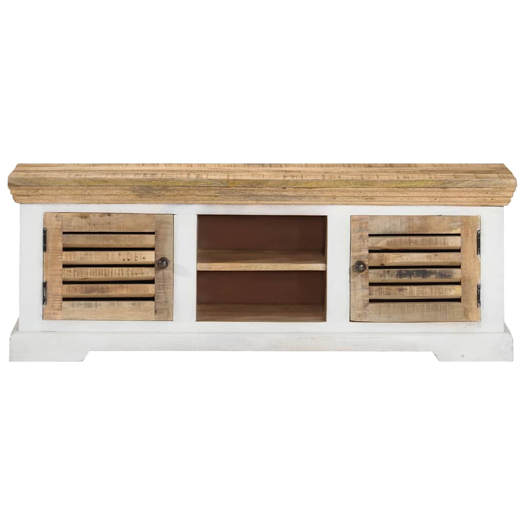 337848 vidaXL TV Cabinet 110x30x40 cm Solid Wood Mango