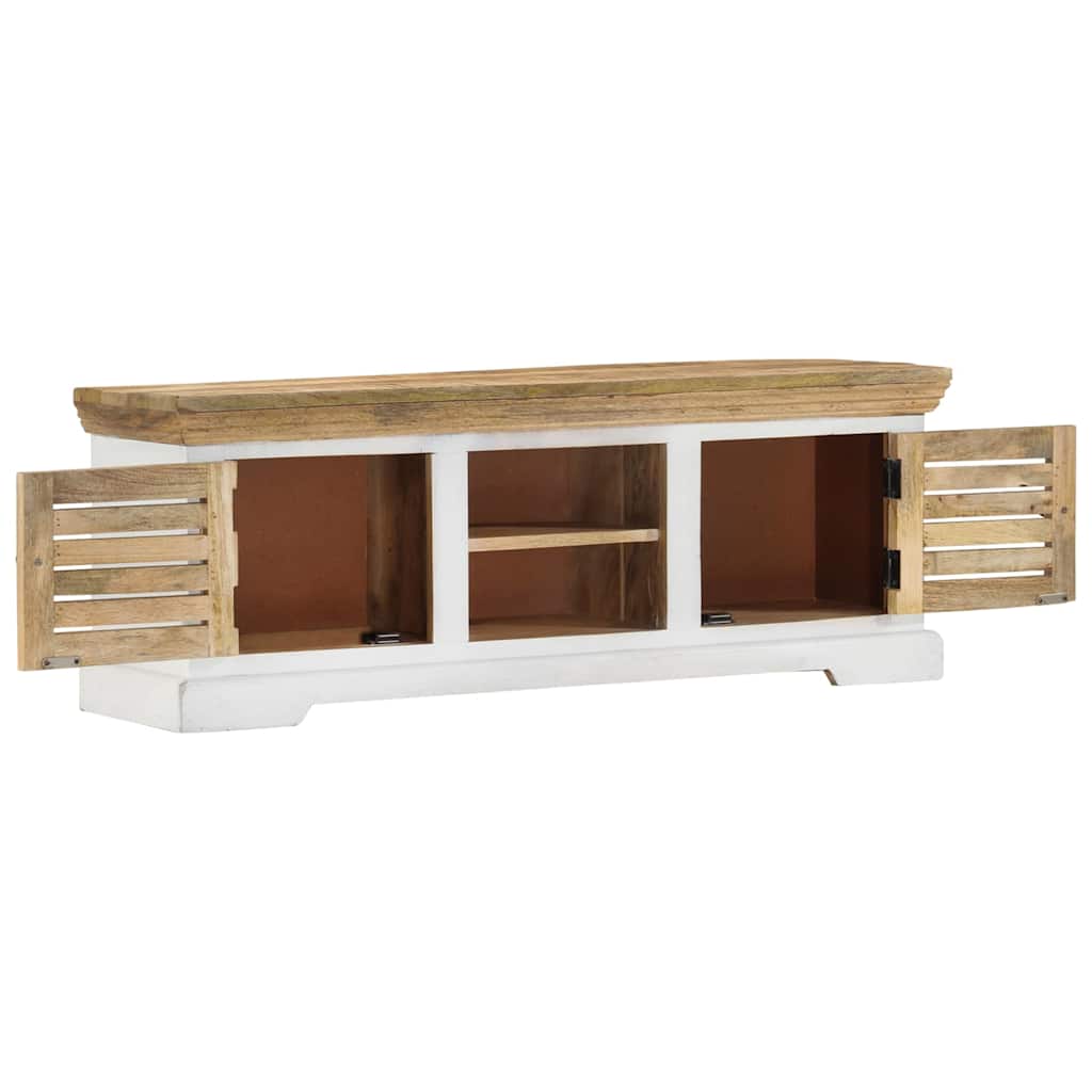 337848 vidaXL TV Cabinet 110x30x40 cm Solid Wood Mango