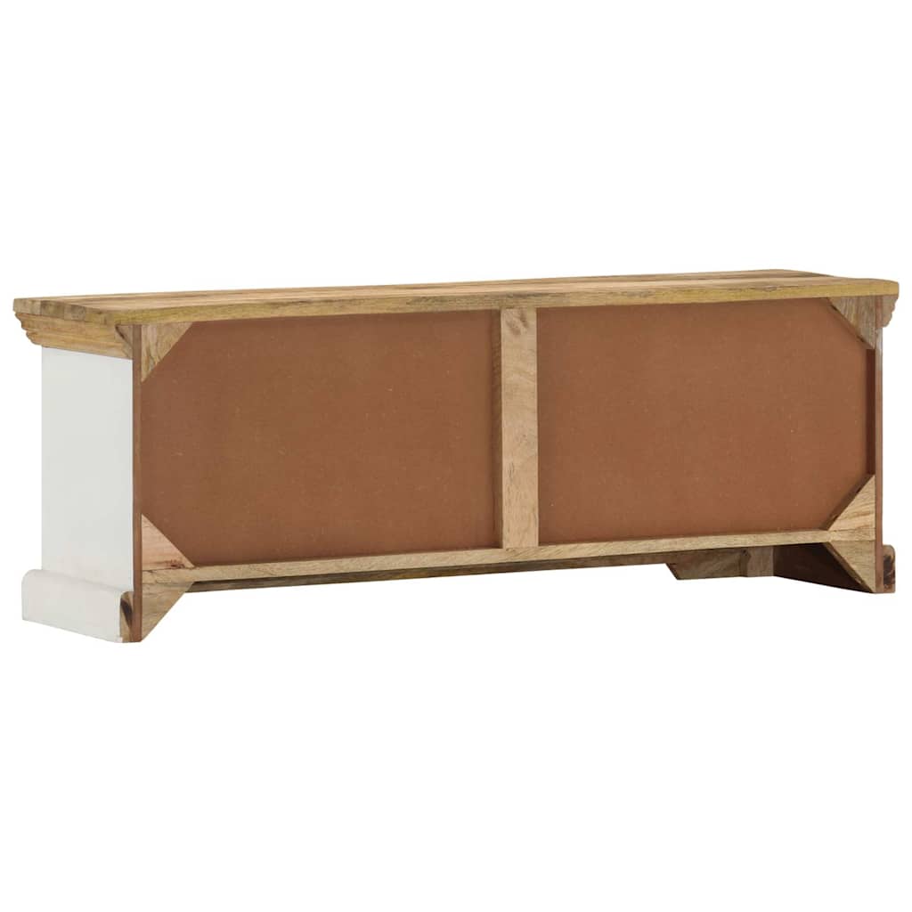 337848 vidaXL TV Cabinet 110x30x40 cm Solid Wood Mango