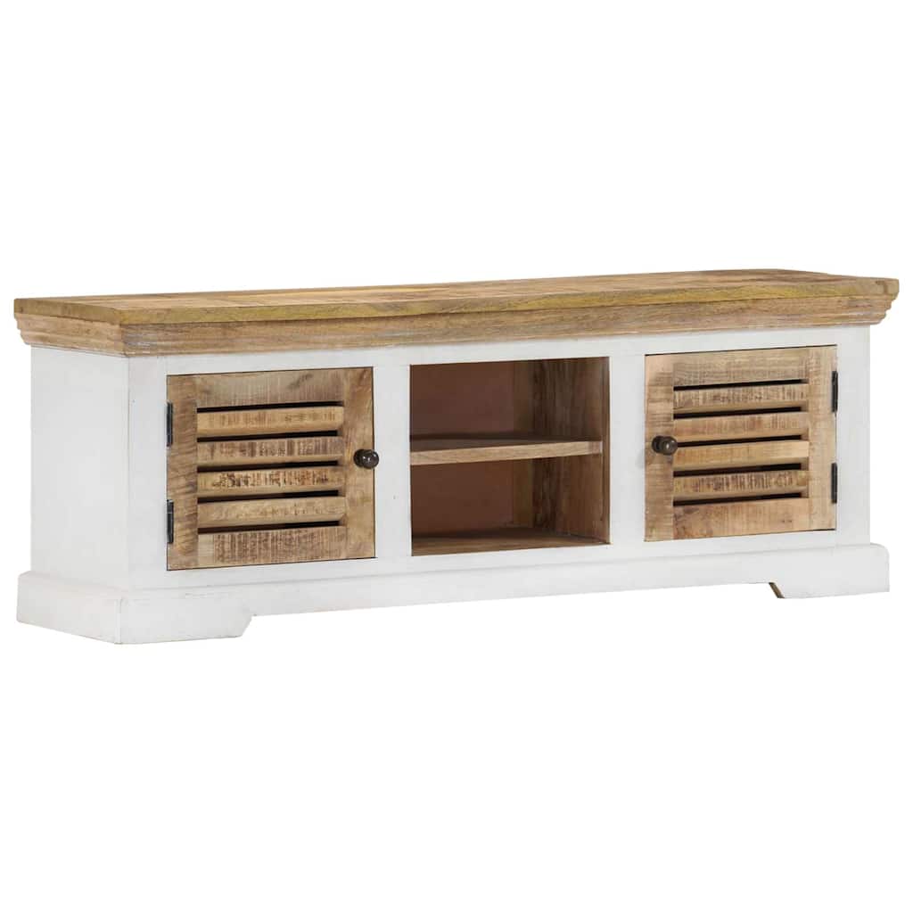 337848 vidaXL TV Cabinet 110x30x40 cm Solid Wood Mango