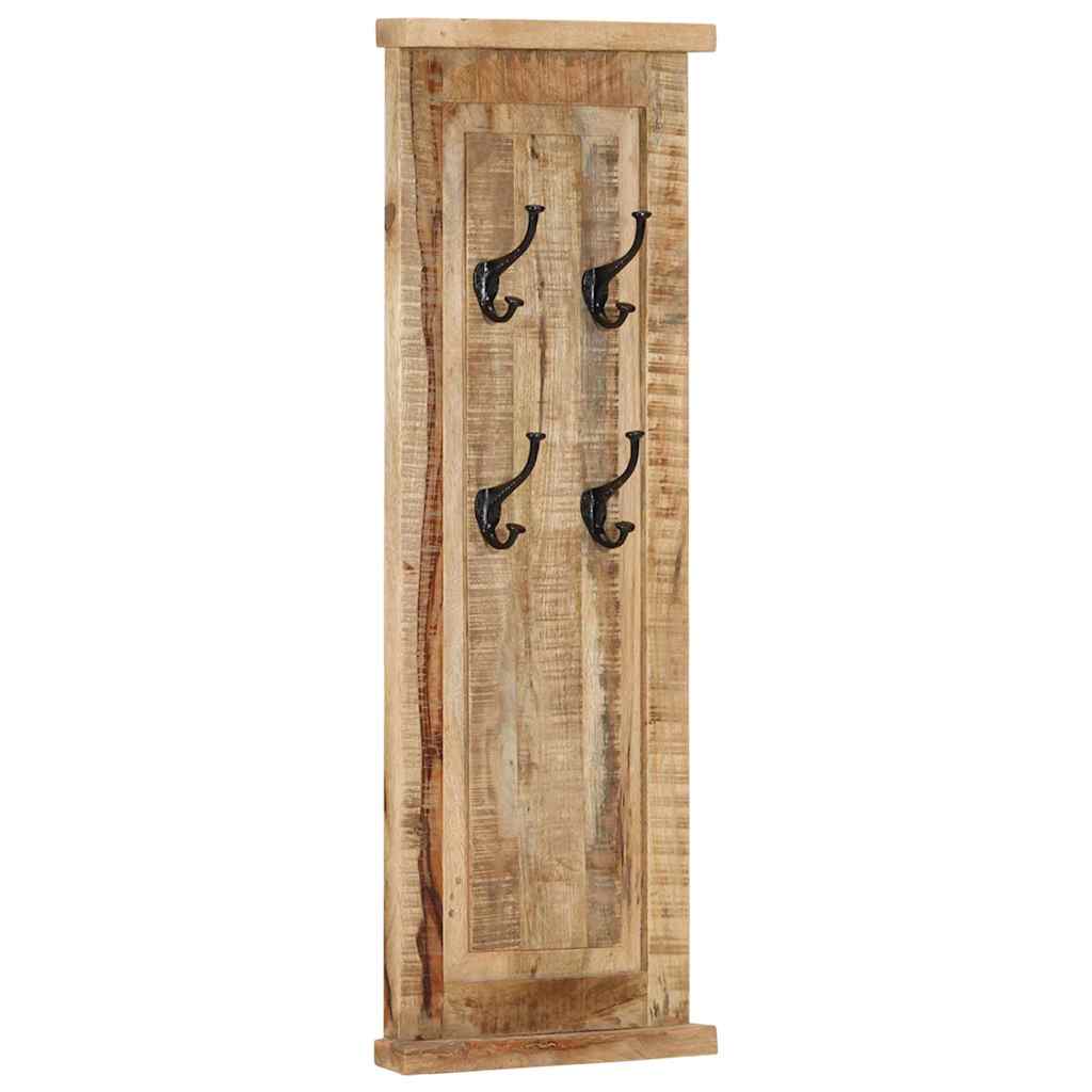 337853 vidaXL Coat Racks 2 pcs Solid Wood Mango 38x100 cm