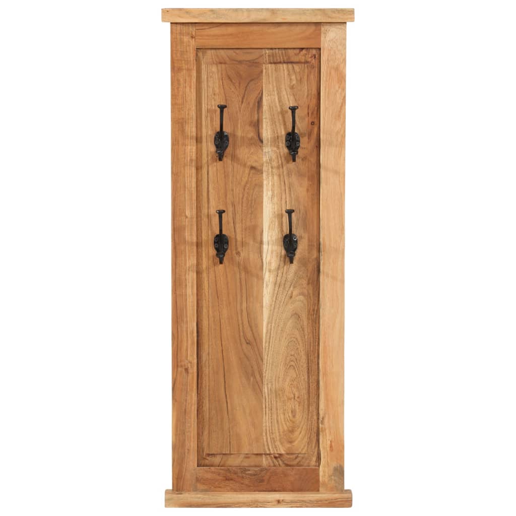 Coat Racks 2 pcs Solid Wood Acacia 38x100 cm