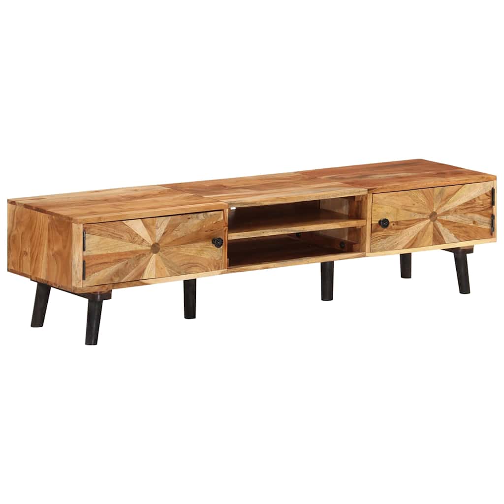 338421 vidaXL TV Cabinet 145x35x35 cm Solid Acacia Wood