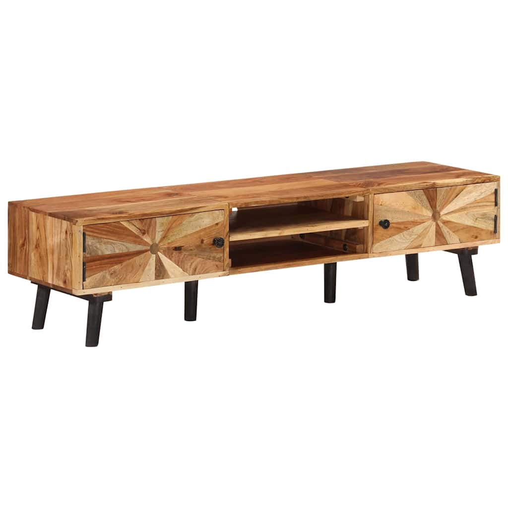 338421 vidaXL TV Cabinet 145x35x35 cm Solid Acacia Wood