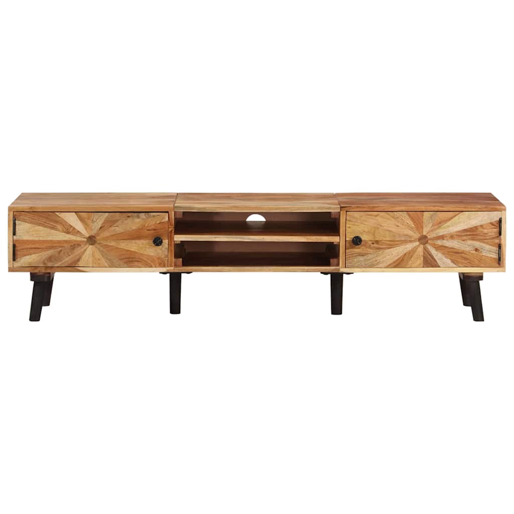 338421 vidaXL TV Cabinet 145x35x35 cm Solid Acacia Wood