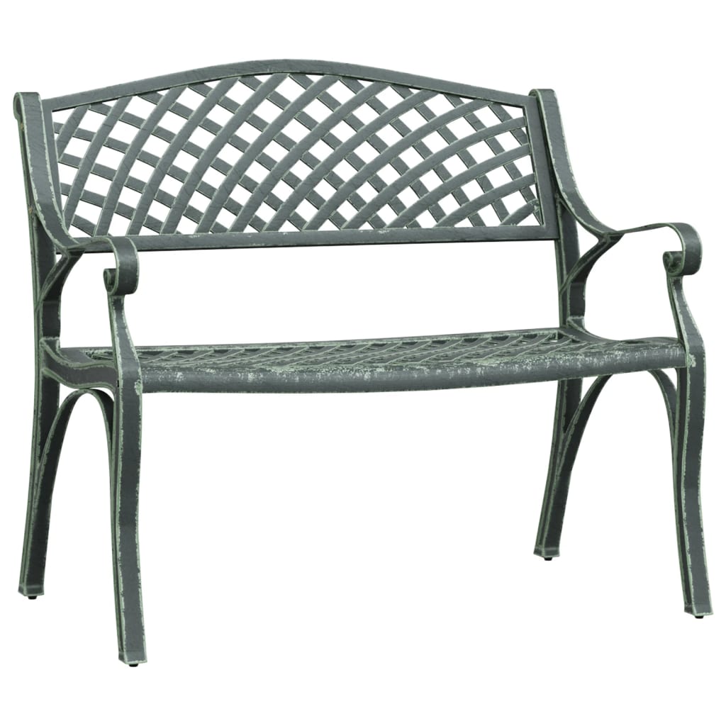 Garden Bench | Green | Cast Aluminium, Cast Iron | Standard