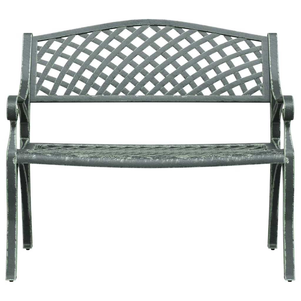 Garden Bench | Green | Cast Aluminium, Cast Iron | Standard