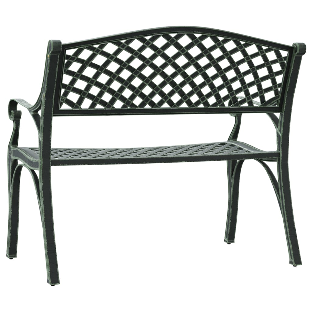 Garden Bench | Green | Cast Aluminium, Cast Iron | Standard