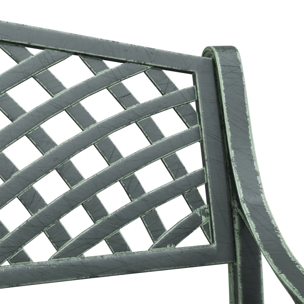 Garden Bench | Green | Cast Aluminium, Cast Iron | Standard