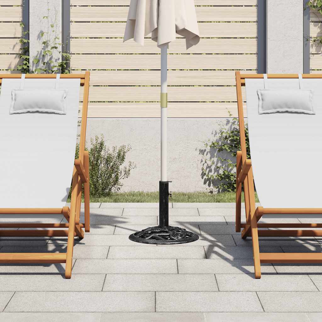 Umbrella Base Black 40x40x32 cm Cast Iron