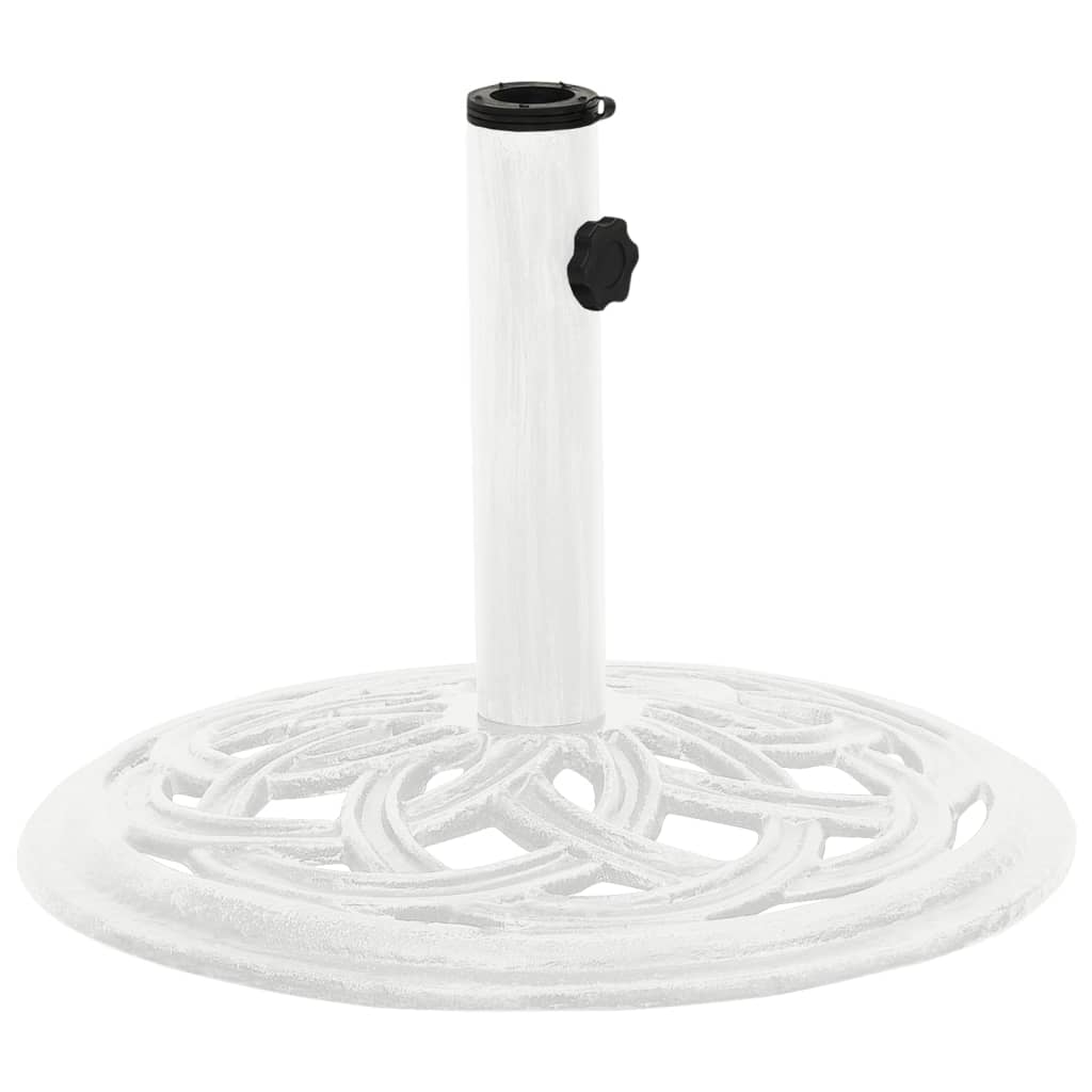 vidaXL Umbrella Base White 44x44x31 cm Cast Iron