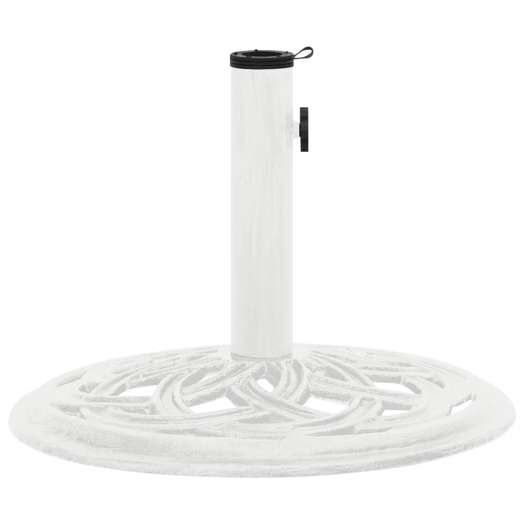 vidaXL Umbrella Base White 44x44x31 cm Cast Iron