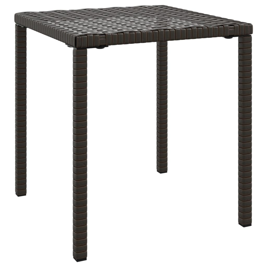 Sun Lounger With Table |  Set of 3 | Brown