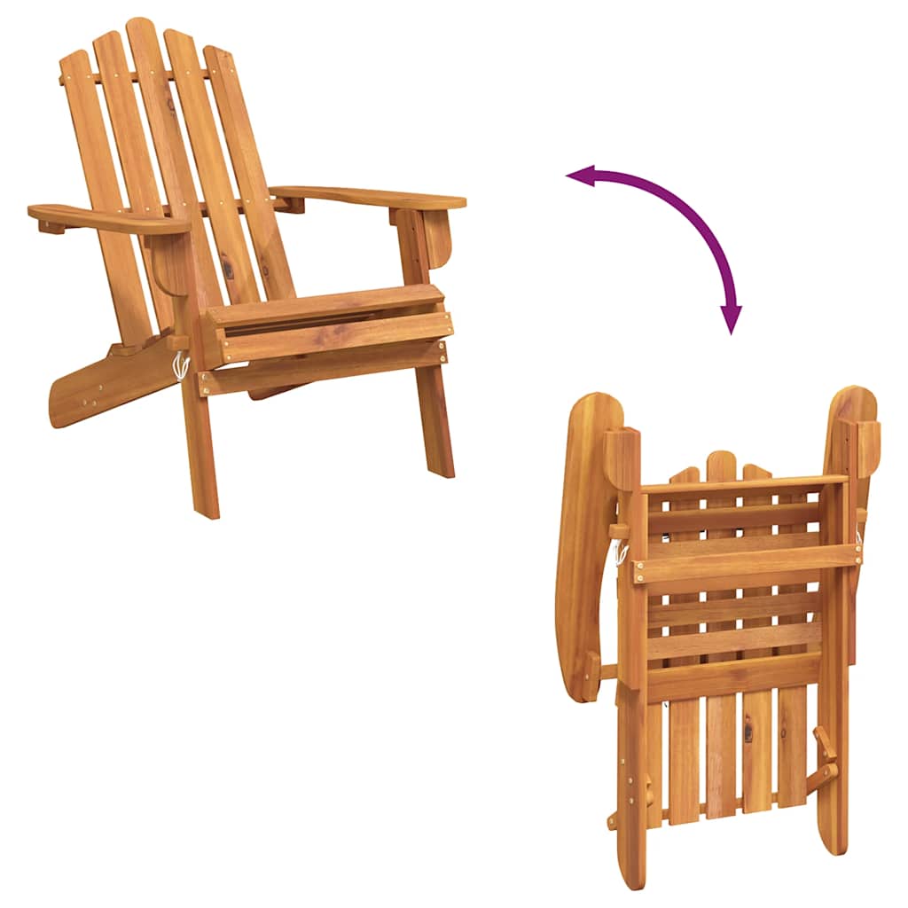Garden Chair | Natural wood | Solid Acacia wood | Standard | Foldable